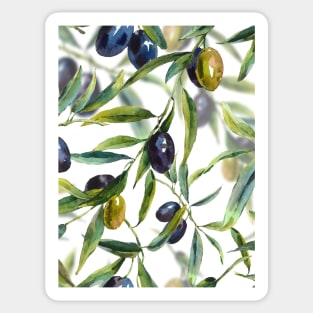 Olives - Mediterranean pattern Sticker